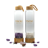 Bamboo Crystal Water Bottle Twin Pack